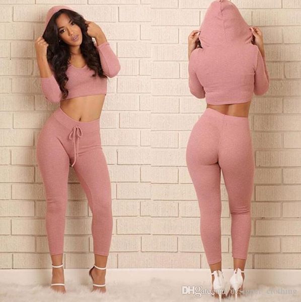 casual sports fitness clothing suit women's europe and the united states umbilical two-piece solid color knitted slim suit, Gray
casual sports fitness clothing suit women's europe and the united states umbilical two-piece solid color knitted slim suit, Gray