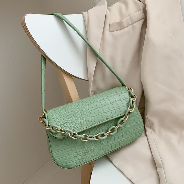 crocodile pattern chain shoulder bag for women pu leather armpit bag french baguette luxury girl handbag design lady totes
crocodile pattern chain shoulder bag for women pu leather armpit bag french baguette luxury girl handbag design lady totes
