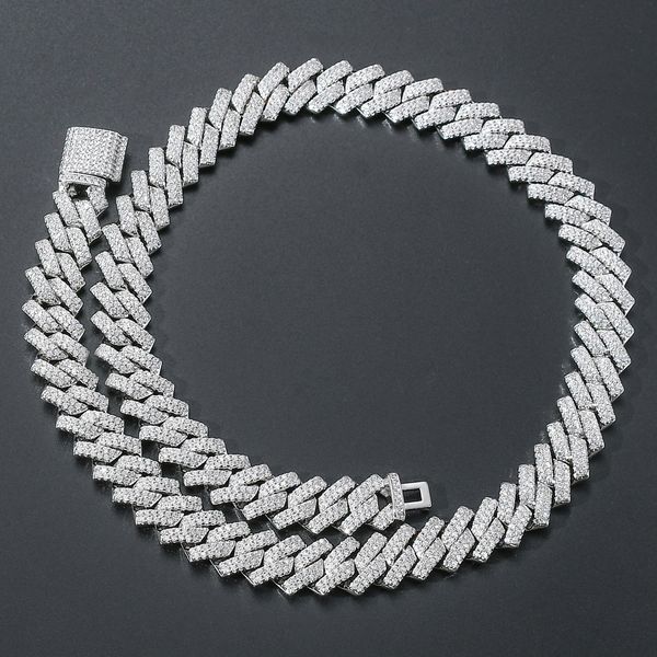 european and american mens hip hop bar cuban necklace hiphop copper zirconium stone 14mm fashion necklace factory direct sales, Silver
european and american mens hip hop bar cuban necklace hiphop copper zirconium stone 14mm fashion necklace factory direct sales, Silver