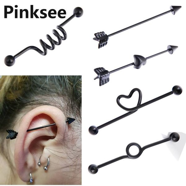1pc chic stainless steel ear piercing heart arrow industrial cartilage long straight bar rings women men ear studs punk jewelry, Slivery;golden
1pc chic stainless steel ear piercing heart arrow industrial cartilage long straight bar rings women men ear studs punk jewelry, Slivery;golden