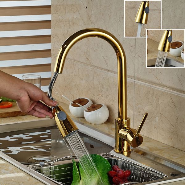 luxury golden handheld pull out kitchen faucet deck mounted 360 swivel kitchen mixer and cold taps stream sprayer nozzle
luxury golden handheld pull out kitchen faucet deck mounted 360 swivel kitchen mixer and cold taps stream sprayer nozzle