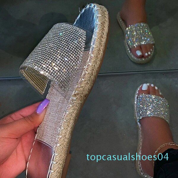 glitter slippers women summer sandals 2020 fashion bling female candy color flip flops beach diamond flat shoes outdoor sandals t04, Black
glitter slippers women summer sandals 2020 fashion bling female candy color flip flops beach diamond flat shoes outdoor sandals t04, Black