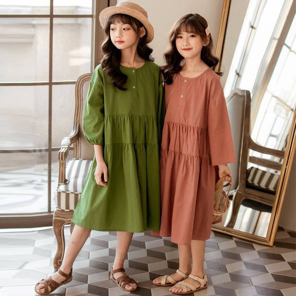 2020 girls spring clothes new kids and teen girls cotton casual dress baby long style dresses children loose dress, #8752, Red;yellow
2020 girls spring clothes new kids and teen girls cotton casual dress baby long style dresses children loose dress, #8752, Red;yellow