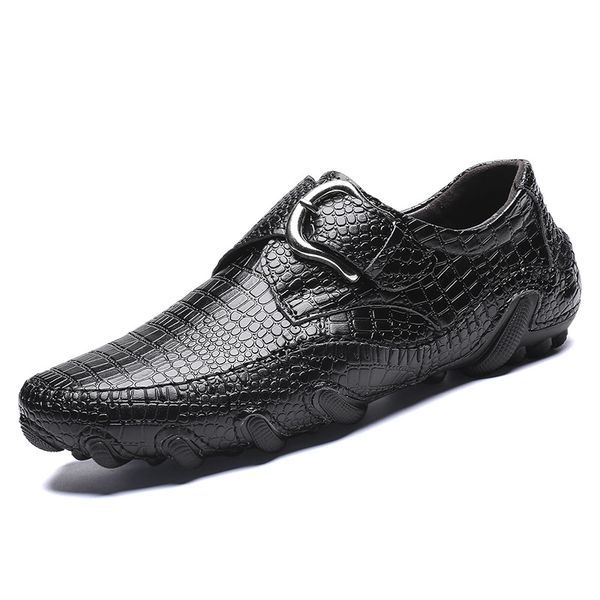 men's shoes autumn winter plush warm men casual shoes genuine leather male loafers crocodile texture mens flats shoes 38-47, Black
men's shoes autumn winter plush warm men casual shoes genuine leather male loafers crocodile texture mens flats shoes 38-47, Black
