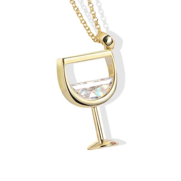 women necklace of jewelry new zircon wine glass necklace women shiny exquisite cup shape pendant for women party gift, Silver
women necklace of jewelry new zircon wine glass necklace women shiny exquisite cup shape pendant for women party gift, Silver
