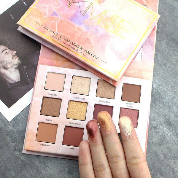 12 colors glitter eyeshadow palette marble lasting easy to wear opaque eye shadow shimmer charming eyes maquiagem sombra2018r7
12 colors glitter eyeshadow palette marble lasting easy to wear opaque eye shadow shimmer charming eyes maquiagem sombra2018r7