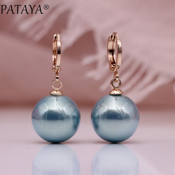 pataya new round shell pearls long dangle earrings 585 rose gold party wedding earring women simple unique fine fashion jewelry, Golden
pataya new round shell pearls long dangle earrings 585 rose gold party wedding earring women simple unique fine fashion jewelry, Golden