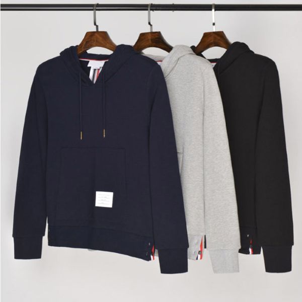 loopback jersey knit center-back red,white,blue stripe adjustable drawstring tb thom pullover hoodie kangaroo pouch browne sweatshirt, Black
loopback jersey knit center-back red,white,blue stripe adjustable drawstring tb thom pullover hoodie kangaroo pouch browne sweatshirt, Black