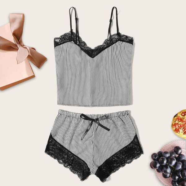s-3xl stripe pjs women lace pajamas for women gray pyjamas women summer sleepwear pijamas ladiespijama mujer v-neck pajamas, Black;red
s-3xl stripe pjs women lace pajamas for women gray pyjamas women summer sleepwear pijamas ladiespijama mujer v-neck pajamas, Black;red