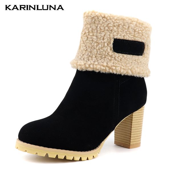 karin plus size 43 russia winter snow boots warm add fur high heels western boots women ankle women shoes woman 2019, Black
karin plus size 43 russia winter snow boots warm add fur high heels western boots women ankle women shoes woman 2019, Black