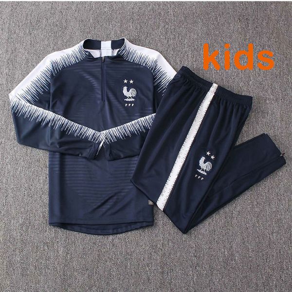 2019 2 stars maillot de foot kids survetement jerseys football jogging equipe de france new long sleeve soccer tracksuit training track suit, Black
2019 2 stars maillot de foot kids survetement jerseys football jogging equipe de france new long sleeve soccer tracksuit training track suit, Black
