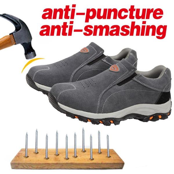 men work safety shoes anti-smashing puncture proof shoes durable breathable protective, Black
men work safety shoes anti-smashing puncture proof shoes durable breathable protective, Black