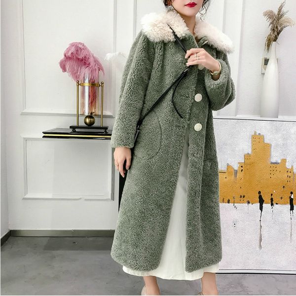 real fur coat 100% wool jacket autumn winter coat women clothes 2020 streetwear korean vintage suede lining abrigo mujer, Black
real fur coat 100% wool jacket autumn winter coat women clothes 2020 streetwear korean vintage suede lining abrigo mujer, Black