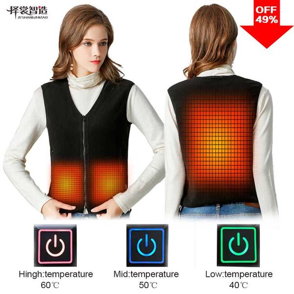 pinjia women vest heated outdoor electric thermal waistcoat clothing for usb infrared heating vest jacket(sv01, Gray;blue
pinjia women vest heated outdoor electric thermal waistcoat clothing for usb infrared heating vest jacket(sv01, Gray;blue