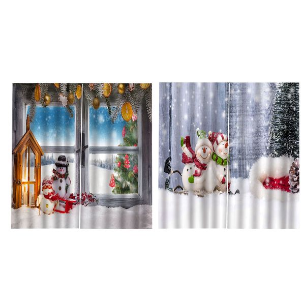 4 panel christmas decorative window curtain for christmas home kitchen decoration, 55'' x 39'', christmas snowman
4 panel christmas decorative window curtain for christmas home kitchen decoration, 55'' x 39'', christmas snowman