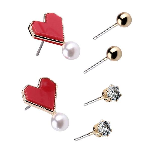 korean sweety lovely style heart pearl rhinestone ear stud earrings women wedding jewelry, Golden;silver
korean sweety lovely style heart pearl rhinestone ear stud earrings women wedding jewelry, Golden;silver