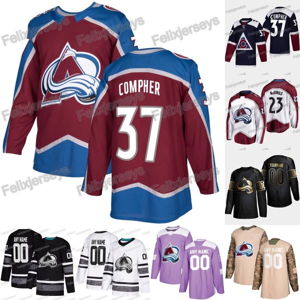 J.T. Comphe Colorado Avalanche Jacob MacDonald Nazem Kadri Andre Burakovsky Mikko Rantanen Nathan MacKinnon Gabriel Landeskog Samuel Girard
J.T. Comphe Colorado Avalanche Jacob MacDonald Nazem Kadri Andre Burakovsky Mikko Rantanen Nathan MacKinnon Gabriel Landeskog Samuel Girard