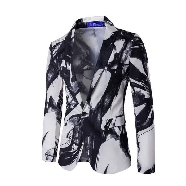 tuxedo costumes 2019 new blazer fashion red and white ink print single-breasted suit jacket men brand business casual coat, White;black
tuxedo costumes 2019 new blazer fashion red and white ink print single-breasted suit jacket men brand business casual coat, White;black