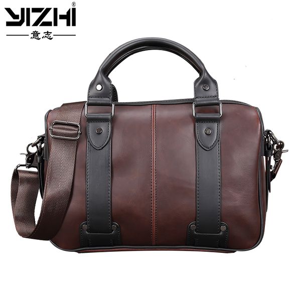 yizhi 2018 business men's briefcase pu leather shoulder bag 13 inch lapbag portable brown handbag
yizhi 2018 business men's briefcase pu leather shoulder bag 13 inch lapbag portable brown handbag