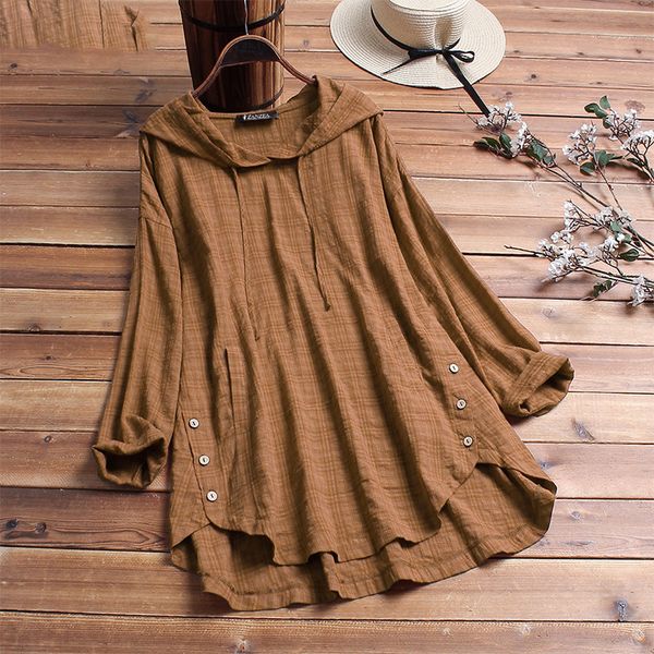 hooded women's check blouse 2020 spring casual plaid shirt female long sleeve asymmetrical tunic plus size, White
hooded women's check blouse 2020 spring casual plaid shirt female long sleeve asymmetrical tunic plus size, White