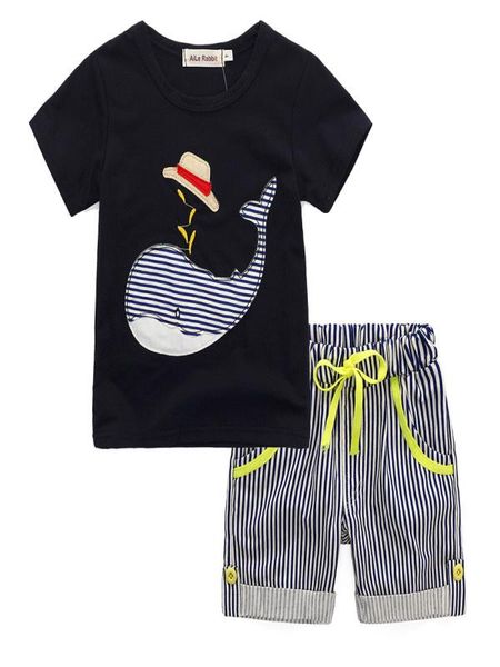 2019 kids babytoddler kids baby boy cartoon t-shirt striped short pants outfit clothes set, White
2019 kids babytoddler kids baby boy cartoon t-shirt striped short pants outfit clothes set, White