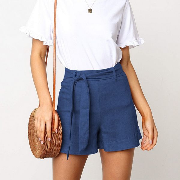 monerffi 2020 new women retro casual fit elastic waist shorts bandage solid shorts high waist string pantalones corto mujer, White;black
monerffi 2020 new women retro casual fit elastic waist shorts bandage solid shorts high waist string pantalones corto mujer, White;black