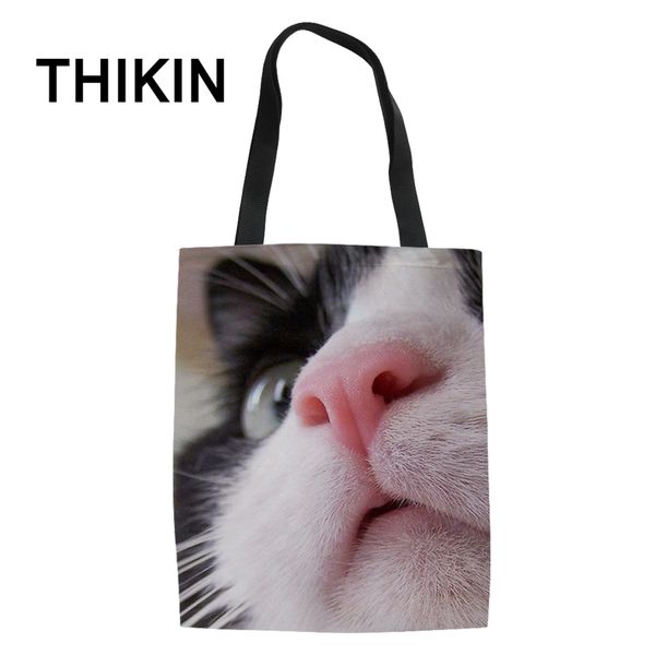 thikin cute cat baby pattern shopping bags ladies casual tote canvas shoulder bag student books storage package large capacity
thikin cute cat baby pattern shopping bags ladies casual tote canvas shoulder bag student books storage package large capacity