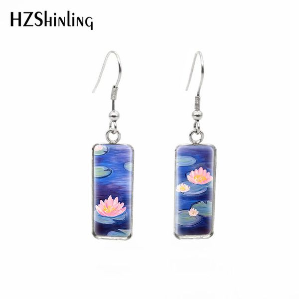 wholesale jewelry 2019 new water lily rectangular earring flower painting fish hook earring glass handmade jewelry, Silver
wholesale jewelry 2019 new water lily rectangular earring flower painting fish hook earring glass handmade jewelry, Silver