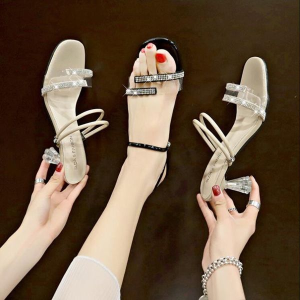 slippers sandals high heel slides women shoes woman 2020 summer rhinestone sandals crystal heels fashion outwear slippers d169, Black
slippers sandals high heel slides women shoes woman 2020 summer rhinestone sandals crystal heels fashion outwear slippers d169, Black