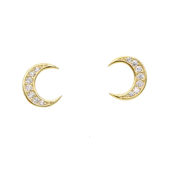 wholesale- silver moon stud earring paved clear cubic zirconia cz stone lovely sweet small crescent moon stud for girl, Golden;silver
wholesale- silver moon stud earring paved clear cubic zirconia cz stone lovely sweet small crescent moon stud for girl, Golden;silver