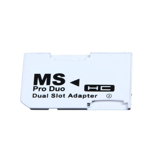 2 microsd/micro sdhc cards adapter micro sd tf to memory stick ms pro duo for ps 
2 microsd/micro sdhc cards adapter micro sd tf to memory stick ms pro duo for ps
