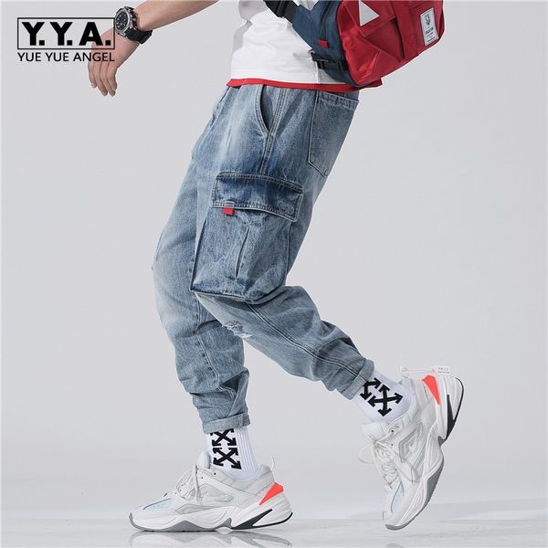 harajuka hip hop pockets vintage cowboy cargo harem pants ankle length loose casual jogging trousers plus size 28-42 streetwear, Blue
harajuka hip hop pockets vintage cowboy cargo harem pants ankle length loose casual jogging trousers plus size 28-42 streetwear, Blue