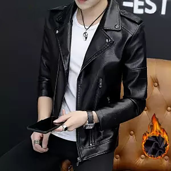 leather jacket autumn winter men turn down collar male motorcycle leather jacket mens fashion veste genuine jackets jaqueta, Black
leather jacket autumn winter men turn down collar male motorcycle leather jacket mens fashion veste genuine jackets jaqueta, Black