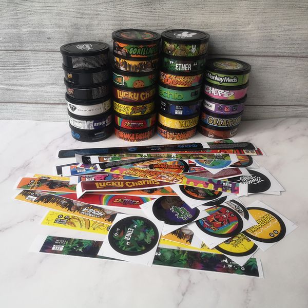 25 types tin cans sticker suitable for 3.5 gram tin can 73.3*24mm tuna tin dry herb flower container with flavor stickers
25 types tin cans sticker suitable for 3.5 gram tin can 73.3*24mm tuna tin dry herb flower container with flavor stickers