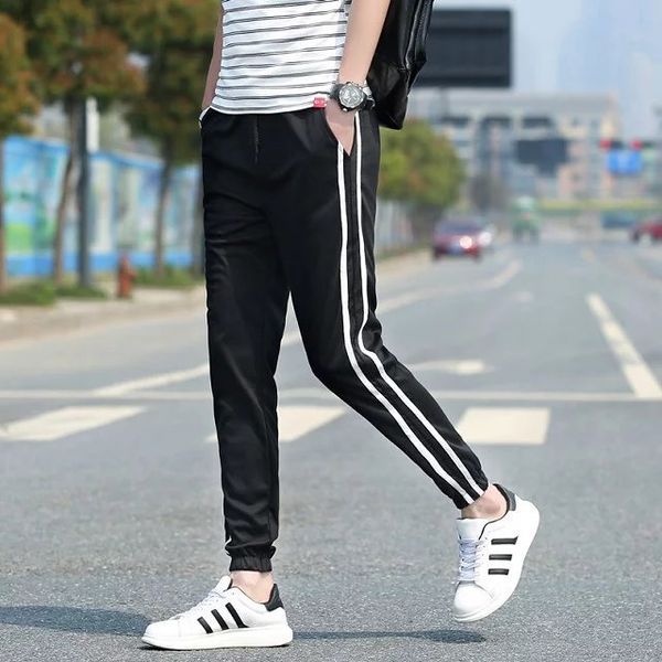 men's pants men's spring casual athletic pants korean-style trend slim fit sweatpants harem ankle banded, White;black
men's pants men's spring casual athletic pants korean-style trend slim fit sweatpants harem ankle banded, White;black