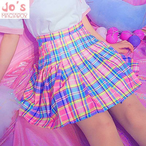 harajuku plaid pleated skirt high waist casual rainbow a-line skirt cute korean uniform female kawaii women bottoms midi, Black
harajuku plaid pleated skirt high waist casual rainbow a-line skirt cute korean uniform female kawaii women bottoms midi, Black