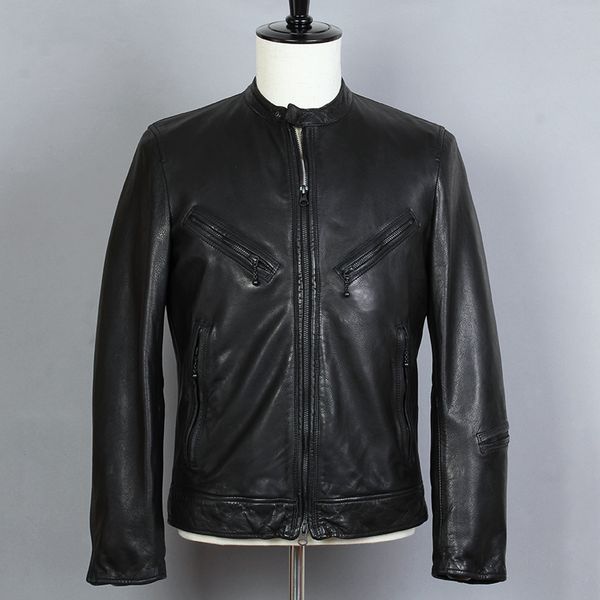 fashion 2020 genuine men black sheepskin short stand collar motorcycle biker jacket real leather coat
fashion 2020 genuine men black sheepskin short stand collar motorcycle biker jacket real leather coat