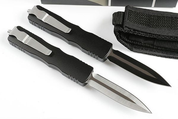 B2 Double Action Automatic Tactical Knife 9CR18MOV 58HRC Double Fine Blade Drop Point EDC Hunting Tool Survival Camping Knives J101F
B2 Double Action Automatic Tactical Knife 9CR18MOV 58HRC Double Fine Blade Drop Point EDC Hunting Tool Survival Camping Knives J101F