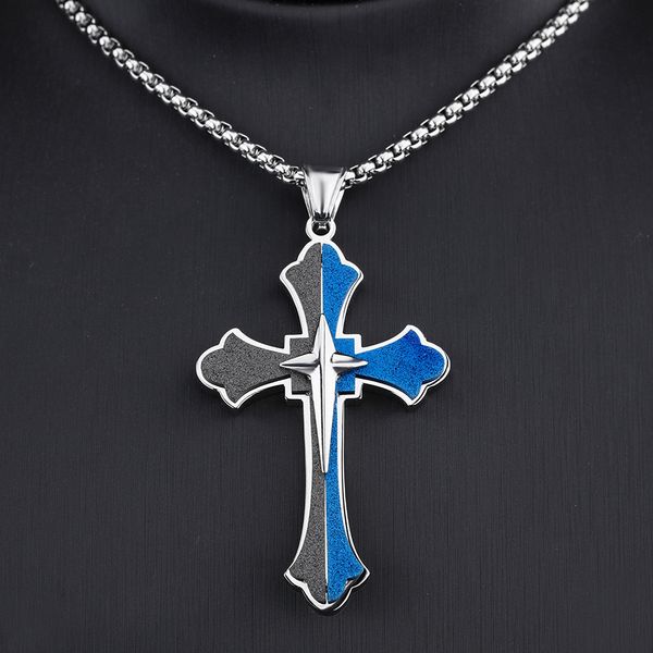 simple scrub cross pendants necklace jewelry 316 stainless steel necklace men women lover gift religious jewelry, Silver
simple scrub cross pendants necklace jewelry 316 stainless steel necklace men women lover gift religious jewelry, Silver