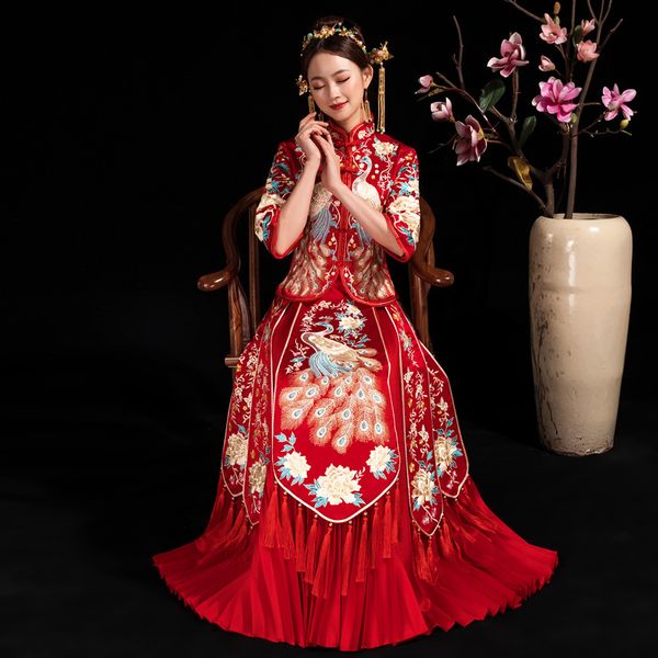 plus size 6xl cheongsam chinese traditional dress qipao embroidery oriental dresses wedding gowns robe orientale vestido chino, Red
plus size 6xl cheongsam chinese traditional dress qipao embroidery oriental dresses wedding gowns robe orientale vestido chino, Red