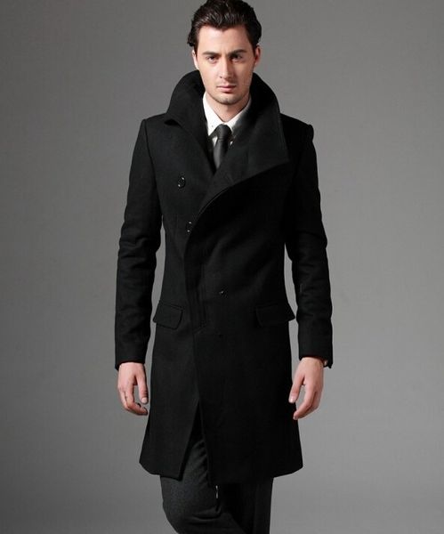 2016 new autumn covered button wool coat men fit slim mens pea coat woolen fashion handsome coats cashmere plus size s - 3xl, Black
2016 new autumn covered button wool coat men fit slim mens pea coat woolen fashion handsome coats cashmere plus size s - 3xl, Black