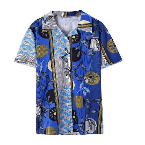 summer blouse women and blouses lapel plus size doodling ethnic printing short sleeve blouse shirt koszula damska, White
summer blouse women and blouses lapel plus size doodling ethnic printing short sleeve blouse shirt koszula damska, White