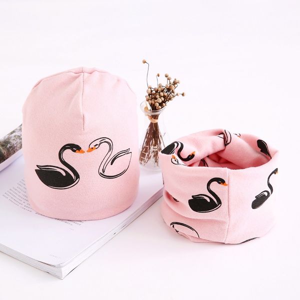 Baby Cap Scarf Set Swan Pattern Cotton Hat Scarf For Baby Girls And Boys Winter Children Girls Hats 3 months to 8 Years
Baby Cap Scarf Set Swan Pattern Cotton Hat Scarf For Baby Girls And Boys Winter Children Girls Hats 3 months to 8 Years