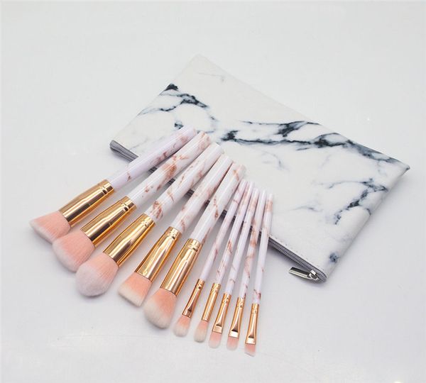 10pcs/set marble makeup brushes blush powder eyebrow eyeliner highlight concealer contour foundation with bag quality
10pcs/set marble makeup brushes blush powder eyebrow eyeliner highlight concealer contour foundation with bag quality