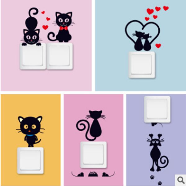 switch wall sticker black cat cartoon stickers creative removable self adhesive diy cat wall decal home living room decoration
switch wall sticker black cat cartoon stickers creative removable self adhesive diy cat wall decal home living room decoration