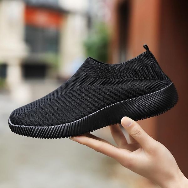 women shoes knitting sock sneakers plus size43 fashion women vulcanize shoes female air mesh sneakers flat casual tenis feminino f45, Black
women shoes knitting sock sneakers plus size43 fashion women vulcanize shoes female air mesh sneakers flat casual tenis feminino f45, Black