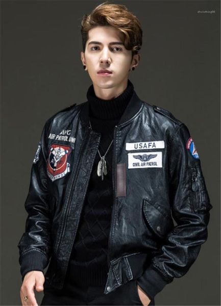 motorcycle loose mens designer leather coats fashion long sleeve male clothing pu stand collar mens jackets winter, Black
motorcycle loose mens designer leather coats fashion long sleeve male clothing pu stand collar mens jackets winter, Black