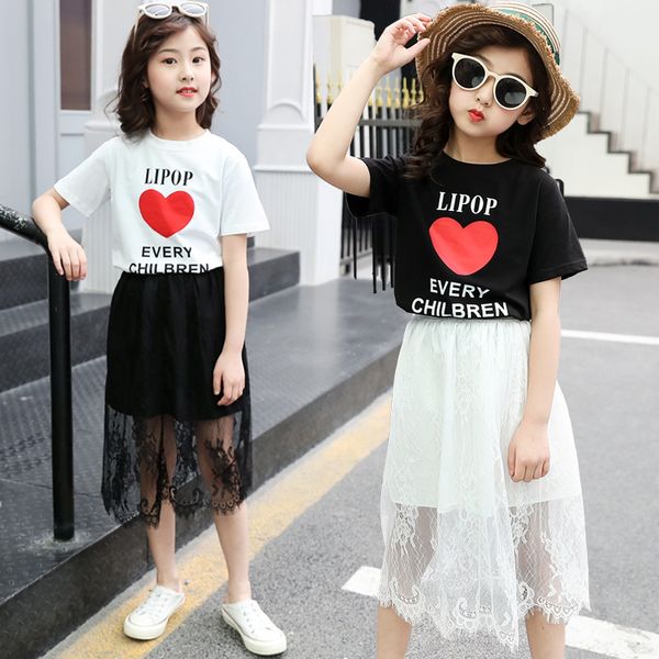 3 6 8 10 12 14 teenage kids clothing sets new summer girls clothes short t-shirt+lace skirt outfit suit children clothing, White
3 6 8 10 12 14 teenage kids clothing sets new summer girls clothes short t-shirt+lace skirt outfit suit children clothing, White