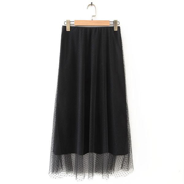 women's tulle skirt 2020 summer fashion black mesh wave point midi skirt high waist woman skirts spring autumn bottoming
women's tulle skirt 2020 summer fashion black mesh wave point midi skirt high waist woman skirts spring autumn bottoming