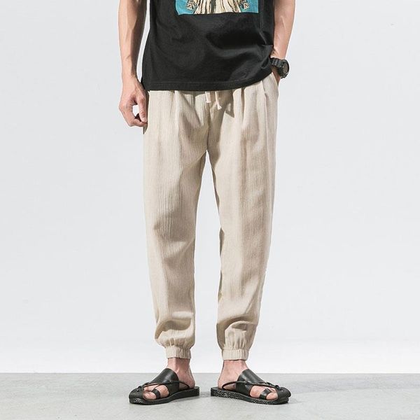 men hip hop baggy cotton linen harem pants plus size wide leg trousers casual pants drawstring solid joggers cross-pants, Black
men hip hop baggy cotton linen harem pants plus size wide leg trousers casual pants drawstring solid joggers cross-pants, Black